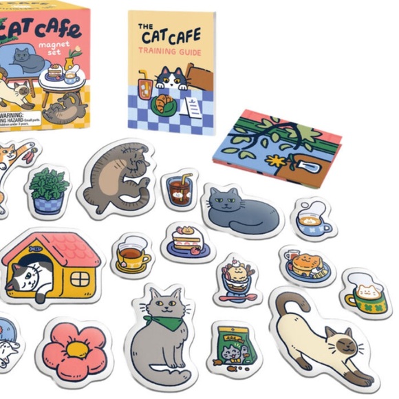 Cat Cafe Magnet Set - Multicolor - Picture 7 of 7